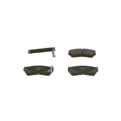 Bilde av BOSCH 0 986 493 340 Bremseklosser Low Metallic med akustisk slitasjevarsel antihyle blikk