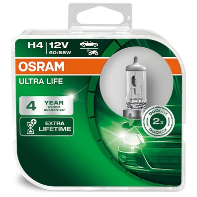 Bilde av OSRAM 64193ULT HCB Lyspære, fjernlys H4 12V 60/55W 3200K Halogen VOLKSWAGEN: Multivan 5 (7HM, CADDY 4 Kasten, Transporter 5, JEEP: Renegade SUV