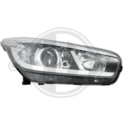 Bilde av DIEDERICHS 6554080 Frontlykter høyre H7/H7 med motor for høydejustering hovedlys KIA: cee‘d II Hatchback