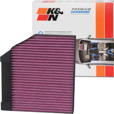 Bilde av K&amp;N Filters DVF5082 Kupéfilter Karbonfilter 259 40 kvadratisk MERCEDES BENZ: C Klasse T modell, E Sedan