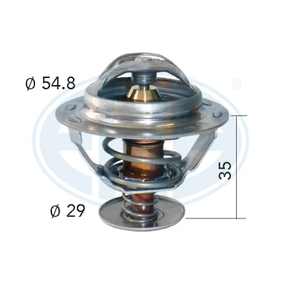 Bilde av Termostat, kjølemiddel, citroën,fiat,hyundai,lada,lancia,peugeot,renault,rover,suzuki,toyota, 00 001 338 23, 063337, 1338 17570 86CA