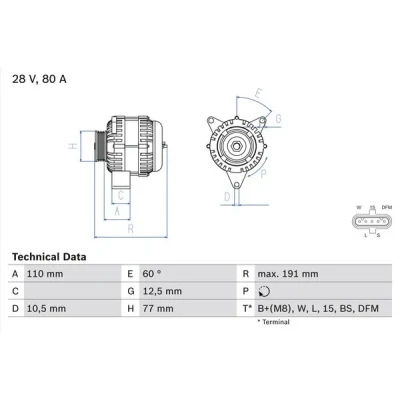Bilde av Dynamo BOSCH 0 986 042 380