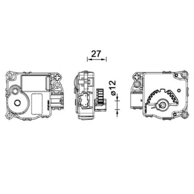 Bilde av MAHLE ORIGINAL AA 59 000P Stillelement, blandeklaff