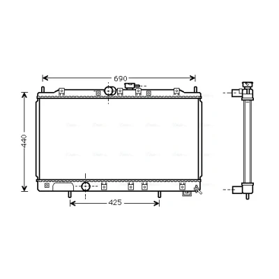 Bilde av Radiator AVA QUALITY COOLING MT2122