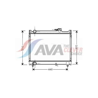 Bilde av PRASCO SZ2046 Radiator Aluminium 425 525 26 Kjøleribber loddet SUZUKI: Grand Vitara 1 SUV