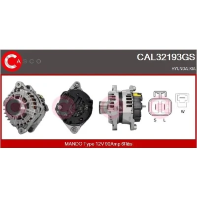 Bilde av CASCO CAL15214AS Dynamo 12V 110A