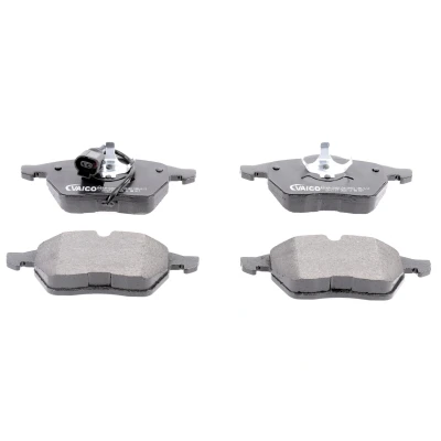 Bilde av VAICO V10 8132 Bremseklosser Q+, original equipment manufacturer quality framaksel inkl. slitasjevarselkontakt VOLKSWAGEN: Golf 5, Polo IV Hatchback