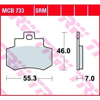 Bilde av TRW Organic Allround MCB733 Bremseklosser