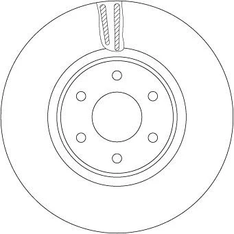 Bilde av TRW DF6968S Bremseskiver 320 28 6 114,3 ventilert spraylakkert MERCEDES BENZ: X Klasse