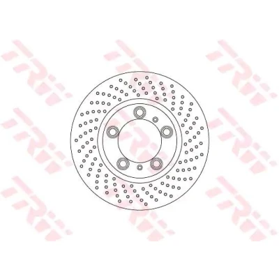 Bilde av TRW DF6779S Bremseskiver 315 28 5 130 perforert / ventilert spraylakkert