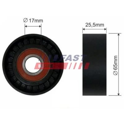 Bilde av Strammerull, kilerem med ribber, citroën,fiat,lancia,peugeot,suzuki, 16 138 374 80, 1613837480, 49160 66G00, 66G00 000, 5751.29, 9