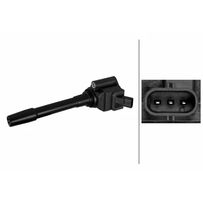 Bilde av HELLA 5DA 358 290 701 Tennspole 3 polet 12V Tilkoplingstype SAE JEEP: Compass, FIAT: 500X