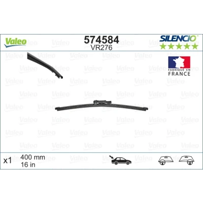 Bilde av Vindusvisker Valeo Silencio X.trm 574584 400mm bak Rammeløs MERCEDES BENZ: Viano, PORSCHE: Macan, FIAT: Doblo II Varebil / Stasjonsvogn