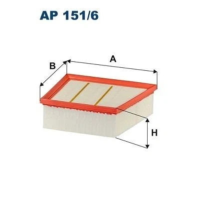 Bilde av FILTRON AP 151/6 Luftfilter 69 162,5 216, 174,5 Filterinnsats FORD: Transit Custom V362 Van, Minibuss, Courier Van
