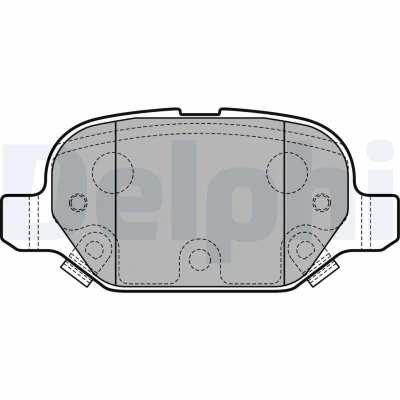 Bilde av Bremseklosser sett, Bakaksel, fiat panda, panda van, 77366388, 77366453, 77367514