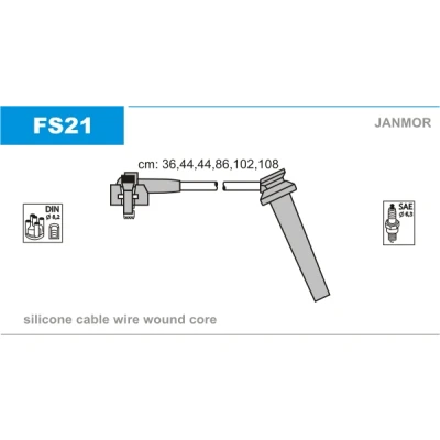 Bilde av JANMOR FS21 Pluggledninger FORD: MONDEO 2