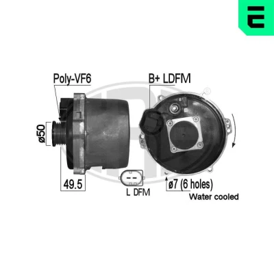 Bilde av ERA 209048A Dynamo 14V 150A MERCEDES BENZ: ML Klasse, C Klasse T modell, Sedan