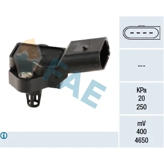 Bilde av Sensor, sugerørtrykk, audi,seat,skoda,vw, 038 906 051D