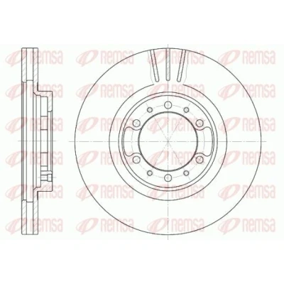 Bilde av REMSA 6462.10 Bremseskiver framaksel 276, 276 24 6 ventilert MITSUBISHI: Pajero 2, L200 III Pick up, Sport 1 SUV