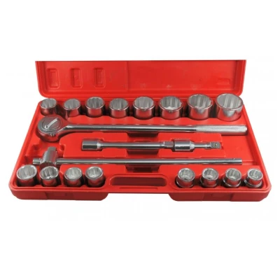Bilde av ENERGY NE00300 Pipesett 21 tolvkant 3/4&quot;, 3/4 med skrallefunksjon