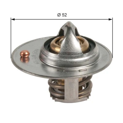 Bilde av GATES TH49087G1 Termostat 87 med tetning uten kapsling MITSUBISHI: COLT 6