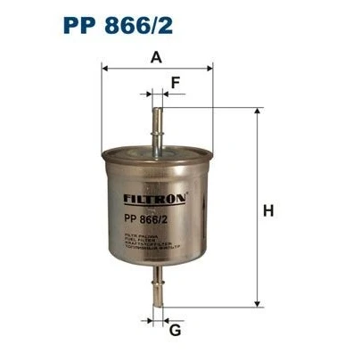 Bilde av FILTRON PP 866/2 Drivstoffilter ledningsfilter 8 VOLVO: V70 2, XC90 I, S60 I