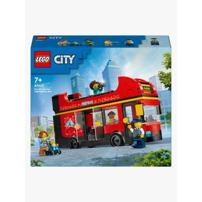 Bilde av LEGO City 60407 Rød dobbeltdekker turistbuss Byggesett Plast
