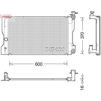 Bilde av DENSO DRM50091 Radiator 600 394 16