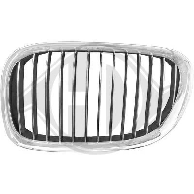 Bilde av DIEDERICHS 1244041 Radiatorgitter venstre krom/sort BMW: 7