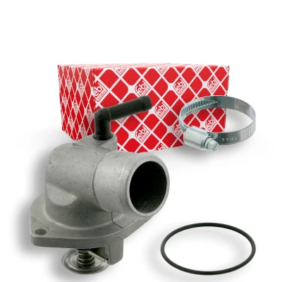 Bilde av FEBI BILSTEIN 28349 Termostat 92, 107 med slangeklemme, tetningsring OPEL: Astra G Caravan