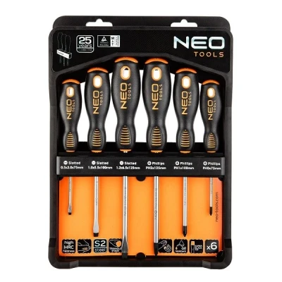 Bilde av NEO TOOLS 04 213 Bolt utskruer sett 6 0.5 x 3.0 75mm, 1.0 5.5 100mm, 1.2 6.5 125mm, PH2 PH1 PH0 75mm
