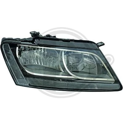 Bilde av DIEDERICHS 1075981 Frontlykter venstre HPC24WY, P13W, H7 med motor for høydejustering hovedlys AUDI: Q5