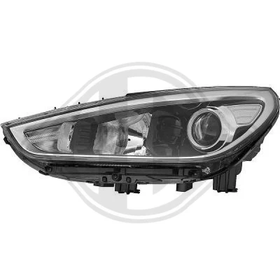 Bilde av DIEDERICHS 6837081 Frontlykter venstre H7/H7, W5W, PY21W med motor for høydejustering hovedlys