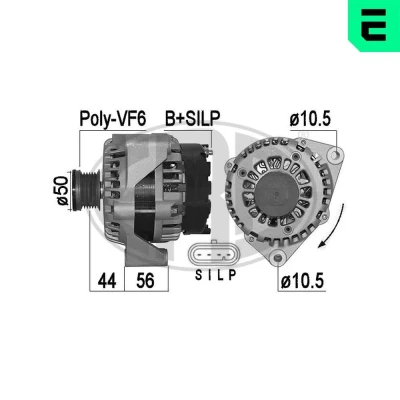 Bilde av ERA 209544A Dynamo 14V 140A SSANGYONG: Rexton / 2