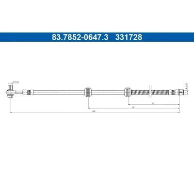 Bilde av Bremseslange ATE 83.7852 0647.3