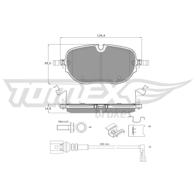 Bilde av Bremseklosser sett TOMEX Brakes TX 60 41