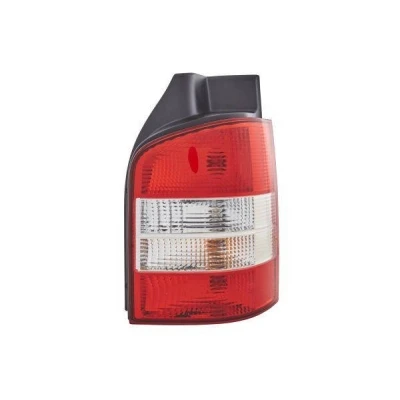 Bilde av HELLA 2SK 008 579 141 Baklykter høyre P21/4W, P21W 12 transparent, Rød med lyspære pæreholder VOLKSWAGEN: Transporter 5, Multivan 5 (7HM