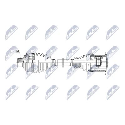 Bilde av Drivaksel, Framaksel høyre, venstre, audi a6 c7, c7 avant, a7 sportback, q5, 4M0407271, 4M0407271D