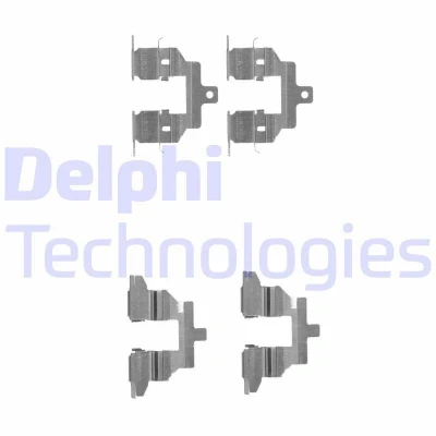 Bilde av DELPHI LX0531 Tibehørsett, skivebremse belegg NISSAN: Qashqai / Qashqai+2 I