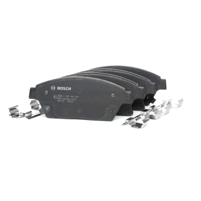 Bilde av BOSCH 0 986 494 657 Bremseklosser Low Metallic med akustisk slitasjevarsel antihyle blikk, montageanvisning OPEL: Astra J Sports Tourer