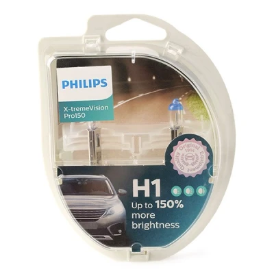 Bilde av PHILIPS 12258XVPS2 Lyspære, fjernlys H1 12V 55W Halogen FORD: MONDEO 4 Turnier, S Max Mk1, Transit V363 Flatvogn lastebil / Chassis, VOLVO: V70 2