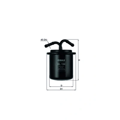 Bilde av MAHLE ORIGINAL KL 134 Drivstoffilter ledningsfilter 8 8,0 SUBARU: Forester II, Outback IV, III