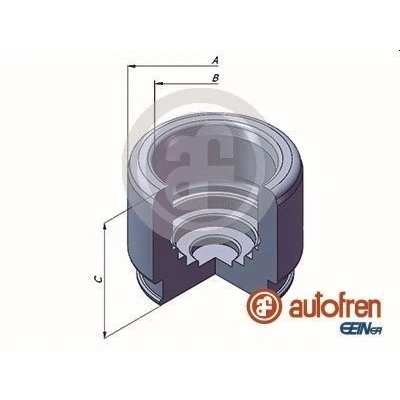 Bilde av AUTOFREN SEINSA D025320 Stempel, bremseklave 38 bakaksel