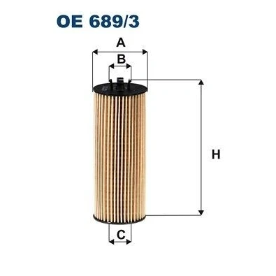 Bilde av FILTRON OE 689/3 Oljefilter Filterinnsats JEEP: WRANGLER 3, GRAND CHEROKEE 4, FIAT: Freemont, DODGE: Journey MPV, Avenger Sedan