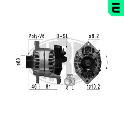Bilde av ERA 210046A Dynamo 14V 80A NISSAN: Primera Hatchback