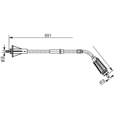 Bilde av BOSCH 1 987 482 555 Bremsekabel 691 VOLVO: S80 II