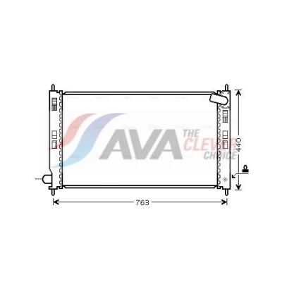 Bilde av PRASCO MT2201 Radiator Aluminium 700 415 23 Kjøleribber satt sammen mekanisk MITSUBISHI: Outlander 2 SUV, ASX SUV
