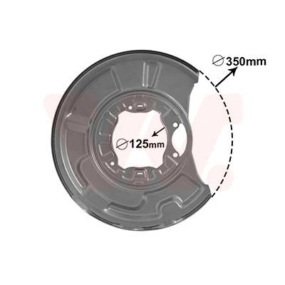 Bilde av VAN WEZEL 3041374 Bremseskjold høyre bakaksel MERCEDES BENZ: E Klasse T modell, Sedan, CLS Coupé