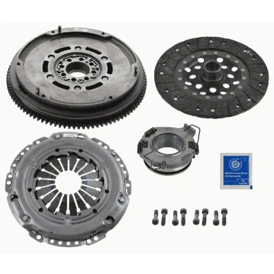 Bilde av SACHS ZMS Modul 2290 601 039 Clutch med clutchtrykkplate, dobbeltmassesvinghjul, svinghjulskruer clutchplate, utløserlager 230