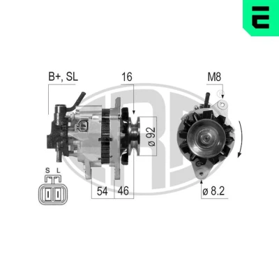 Bilde av ERA 210262A Dynamo 14V 50A MITSUBISHI: PAJERO 1 Canvas Top